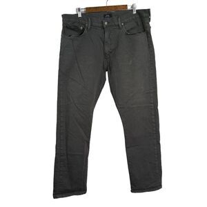 $168 Polo Ralph‎ Lauren Jeans Mens The Hampton Relaxed Straight Gray 38x32